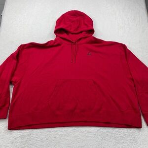Jordan Hoodie Sweatshirt Red Pullover Long Sleeve Activewear Athleisure Women 3X